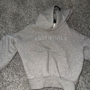 Essentials Gray Kids Hoodie
